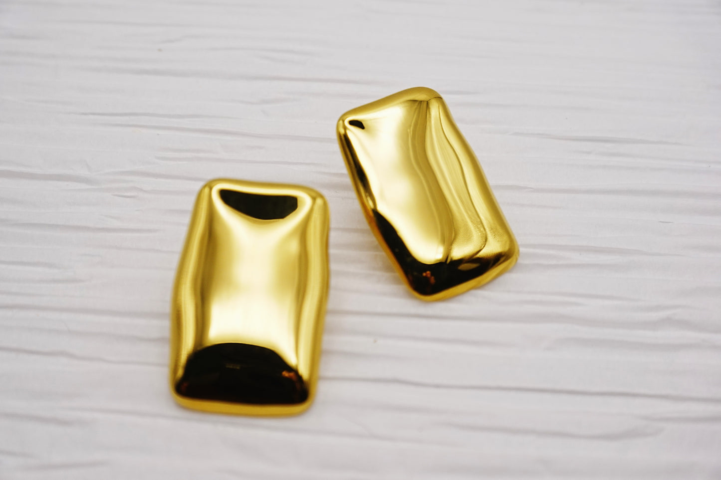 Molten Muse | 18k Gold Plated Statement Earrings | Waterproof | Minimalist