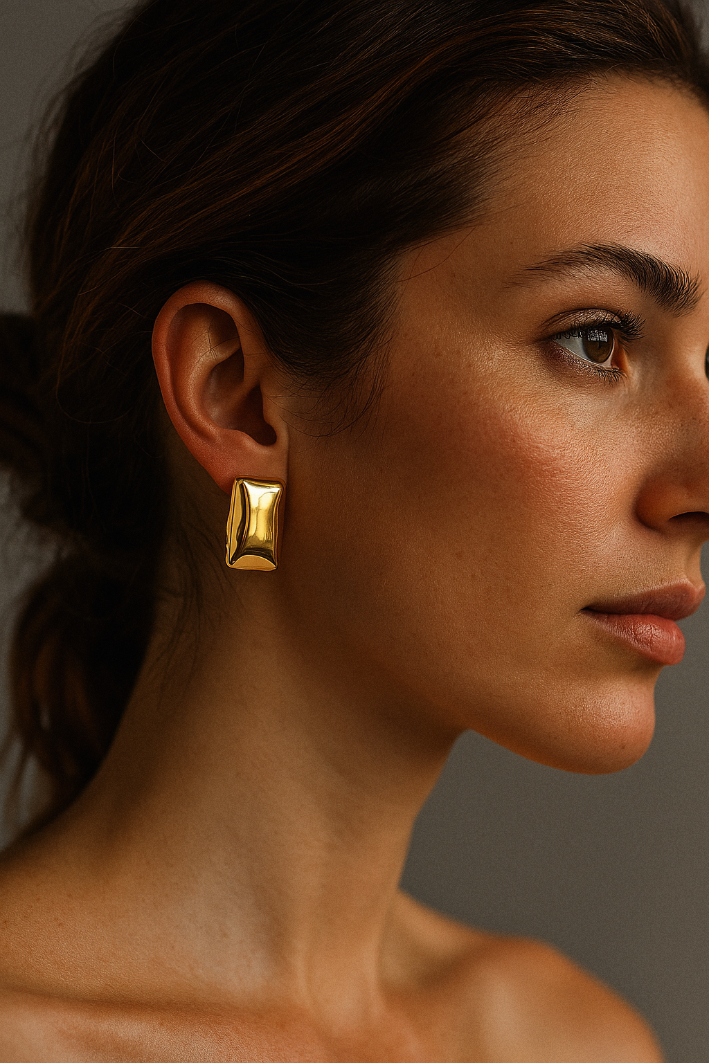 Molten Muse | 18k Gold Plated Statement Earrings | Waterproof | Minimalist