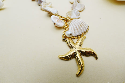 Sol Necklace | Real Seashells & Gold-Plated Charm | Summer 2025 Drop