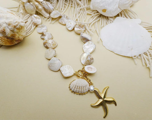 Sol Necklace | Real Seashells & Gold-Plated Charm | Summer 2025 Drop
